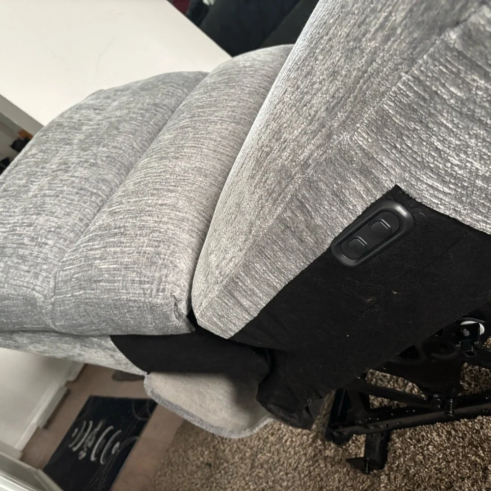 Gray Furniture Cover with Textured Accents
